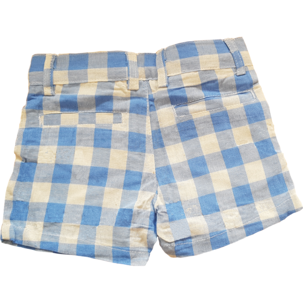 Blau-Karierter Short